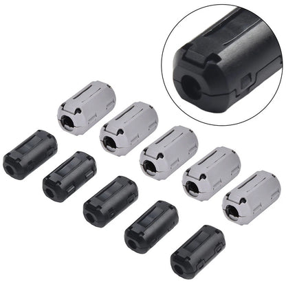 10PCS Ferrite Core Noise Suppressor Clips for 5mm Wires