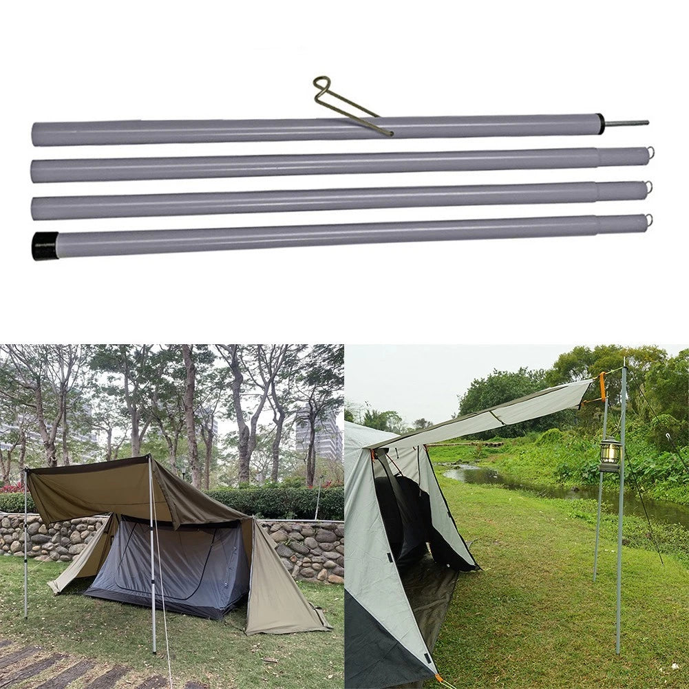2m Iron Pole for Tent Tarp Awning (Outdoor Camping)