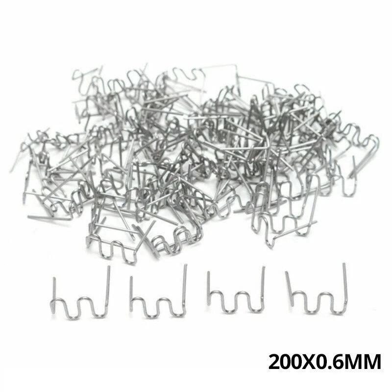 200pcs Welding Staples for Plastic Stainless Steel