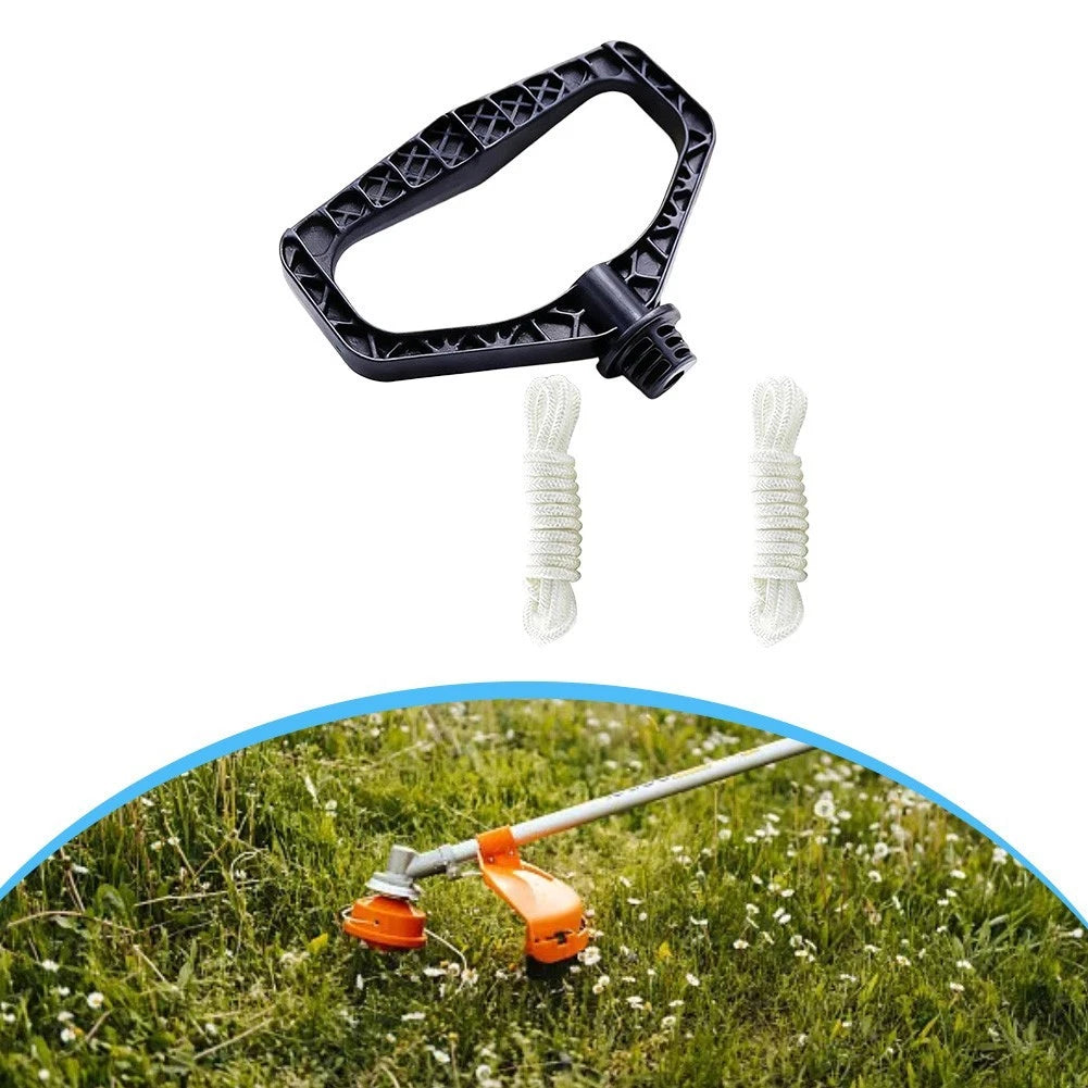 Recoil Starter Handle + Pull Cord Kit for Gas Powered Outdoor Tools (145mm)