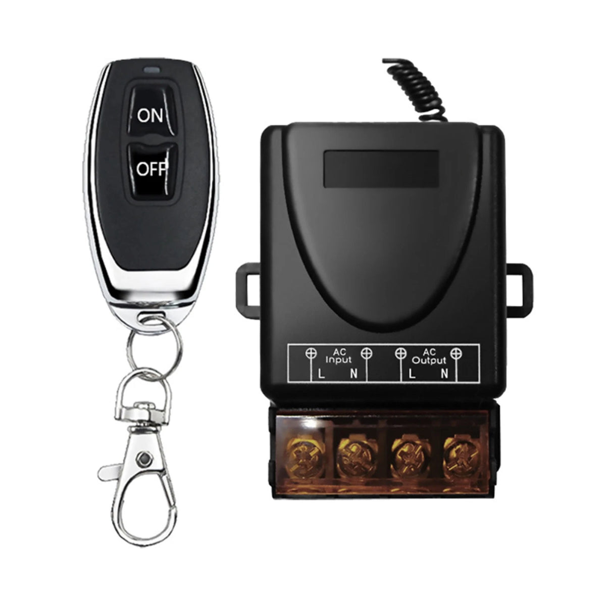 433 MHz Wireless RF Remote Control Switch Transmitter Receiver AC 90-220V