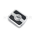 Chrome Skull Small Brake Pedal Pad for Harley Night Train Springer Softail (2000–2007)
