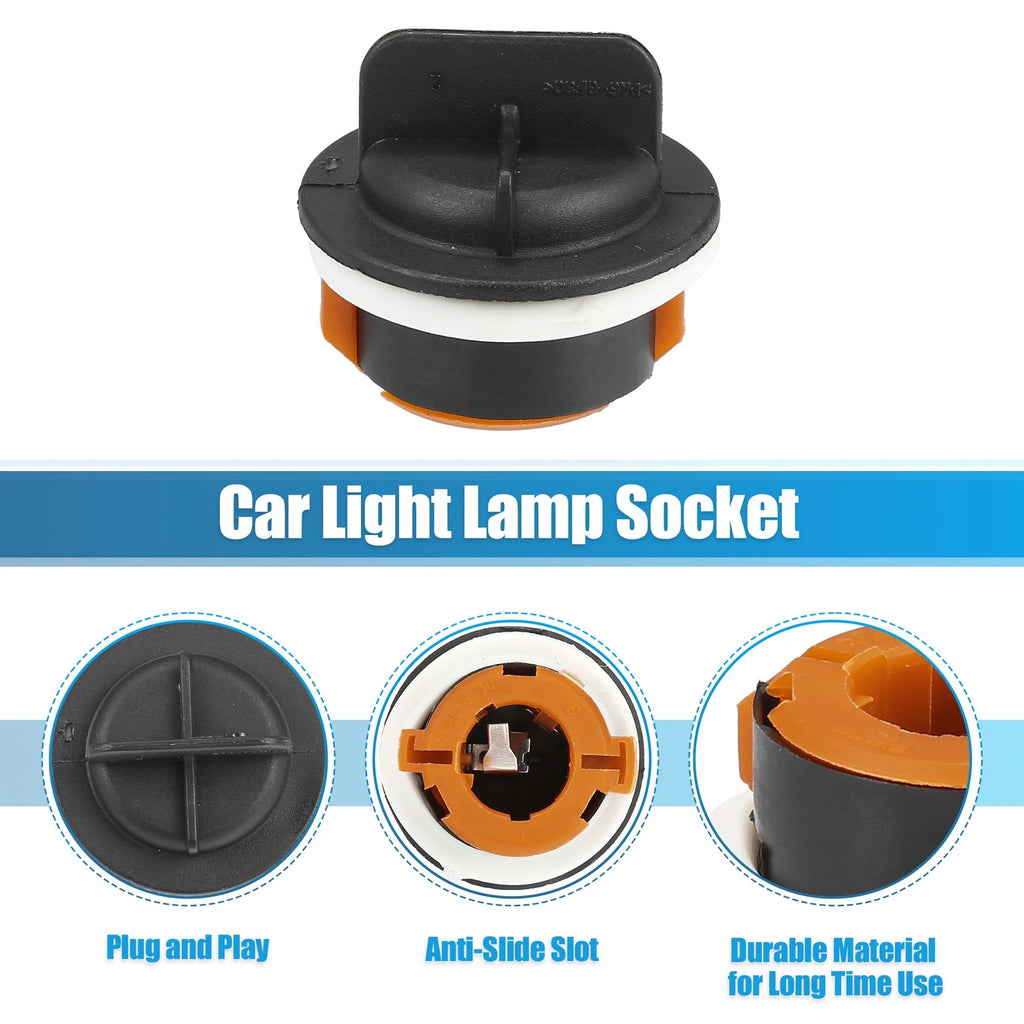 Headlight Turn Indicator Bulb Holders Black Plastic for Audi A3 (2004–2013)