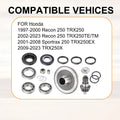 Rear Differential Rebuild Gears Kit for Honda Sportrax 250 TRX250EX (2001–2008)