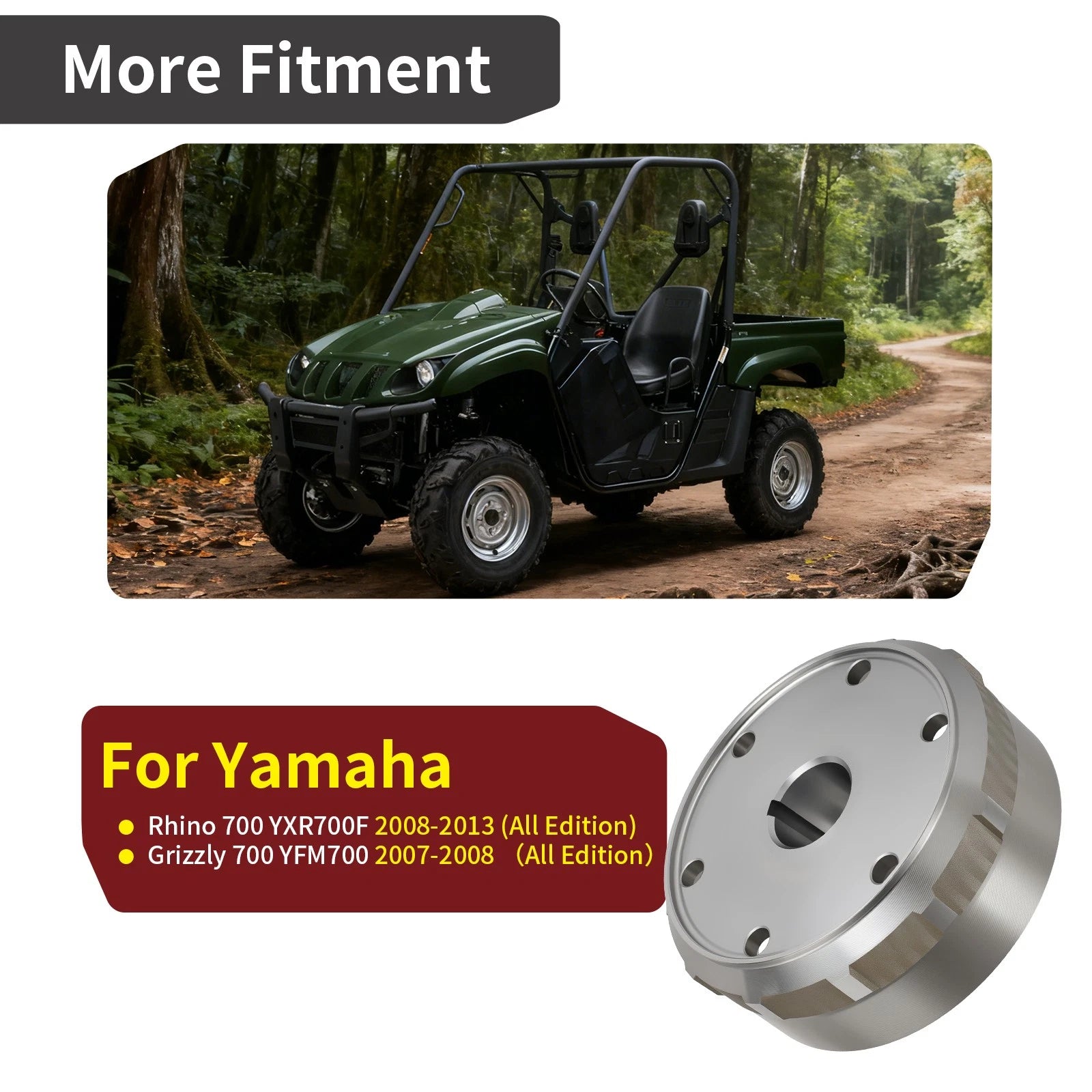 Flywheel Rotor for Yamaha Rhino 700 YXR700F (2008–2013) 3B4-81450-00-00