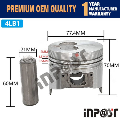 Overhaul Rebuild Kit for Isuzu 4LB1 Diesel Engine (Forklift, Excavator)