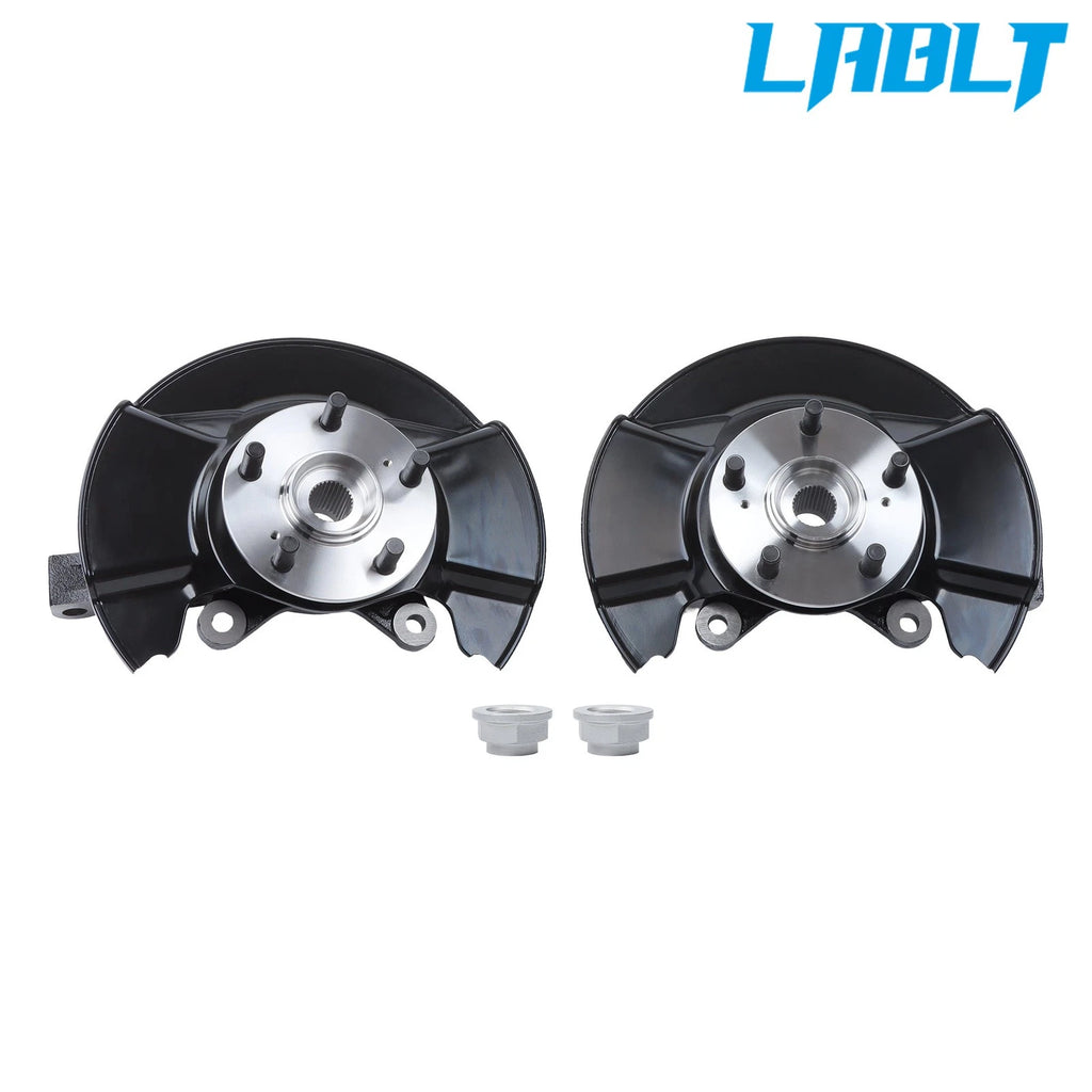 Pair Front Steering Knuckle & Wheel Hub Bearing Assembly for Honda Ridgeline (2006–2014)