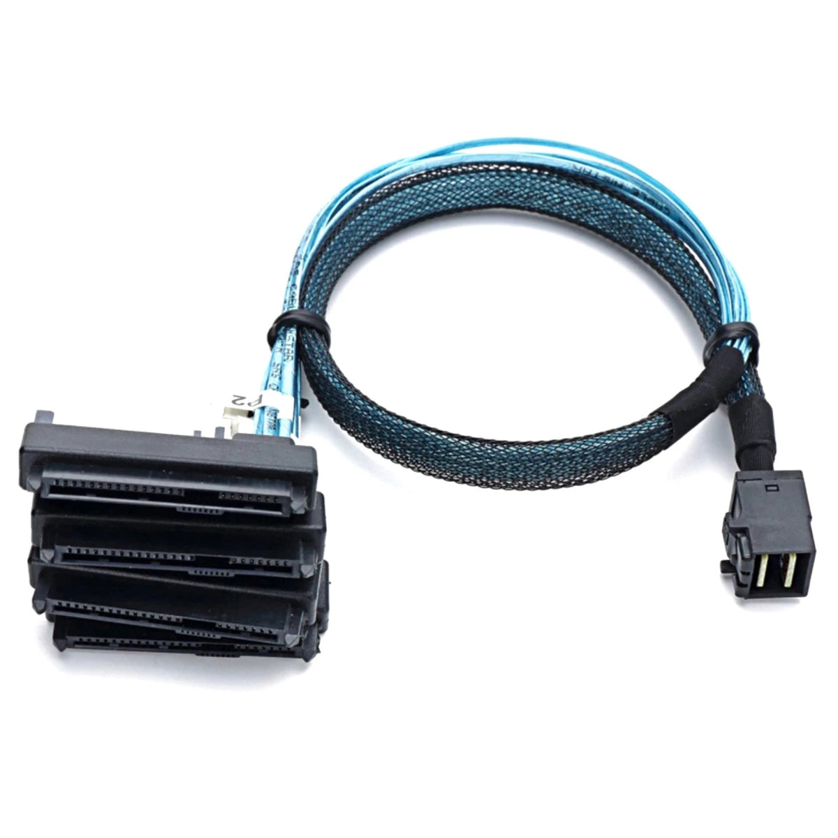 Internal RAID Cable SFF-8643 to 4 SFF-8482 SAS Breakout 1M with Power Connector