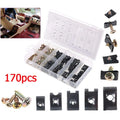 170-Piece U Nut Screw Assortment Kit for Efficient Car Maintenance