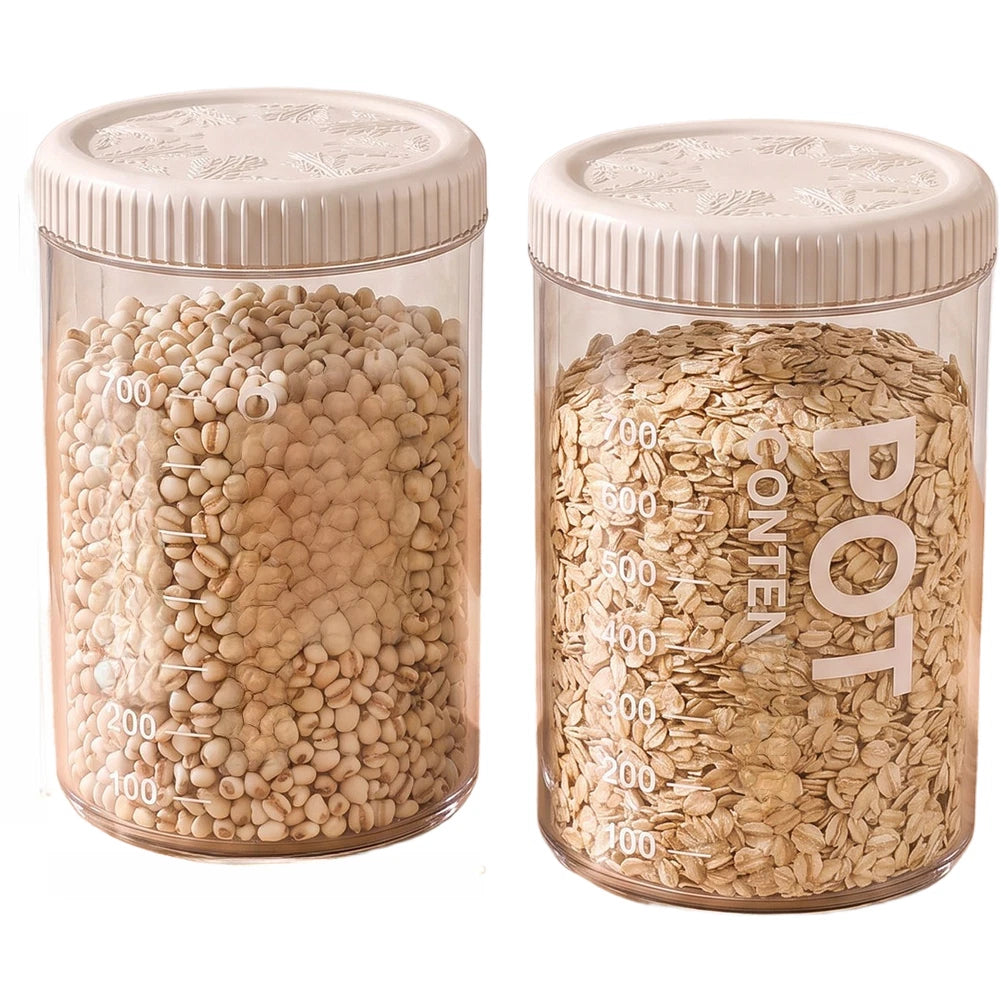 Airtight Storage Container for Quick Identification (Clear Visibility Design)