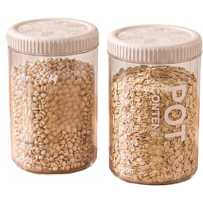 Airtight Storage Container for Quick Identification (Clear Visibility Design)