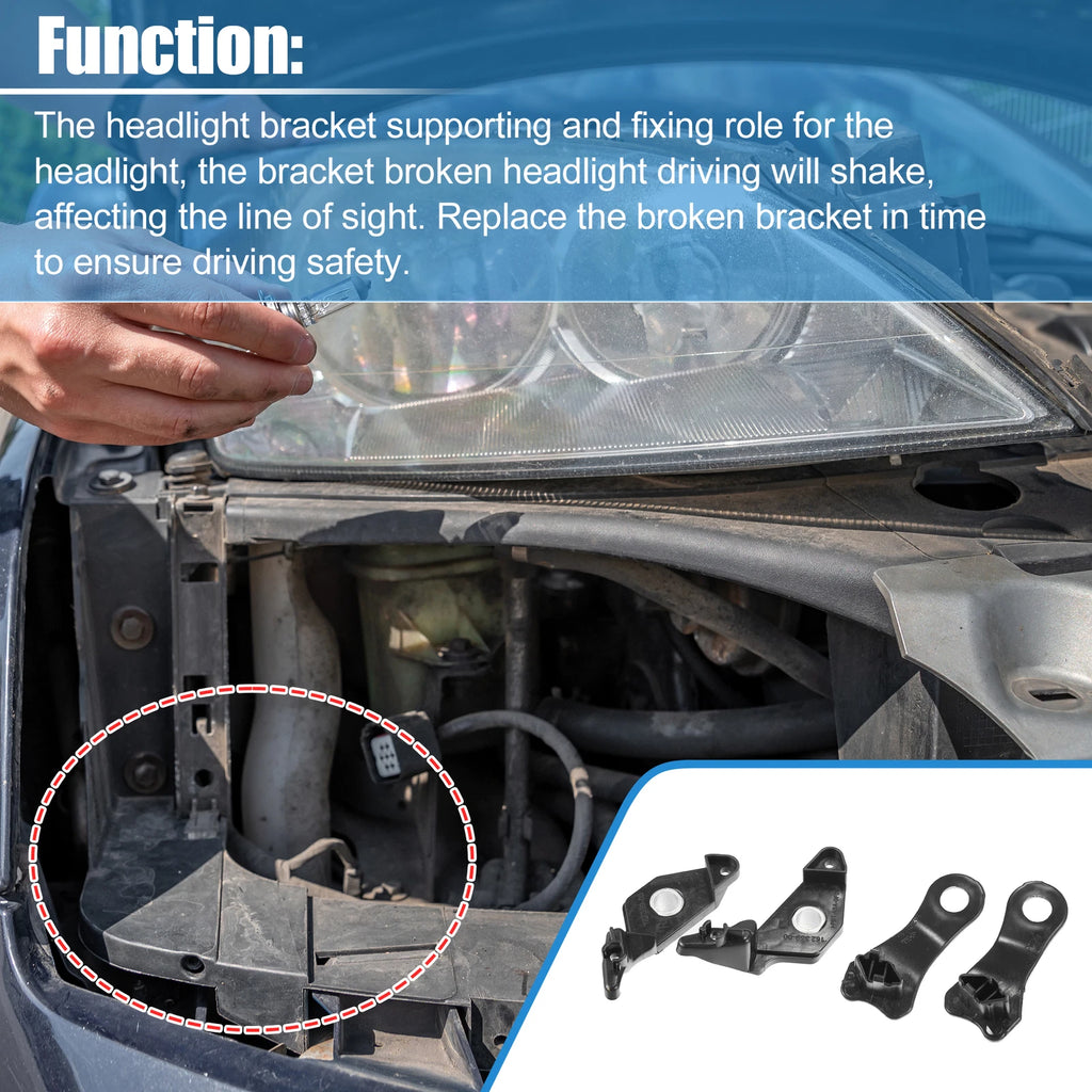 Headlight Support Mount Bracket for BMW 525xi (2006–2007)