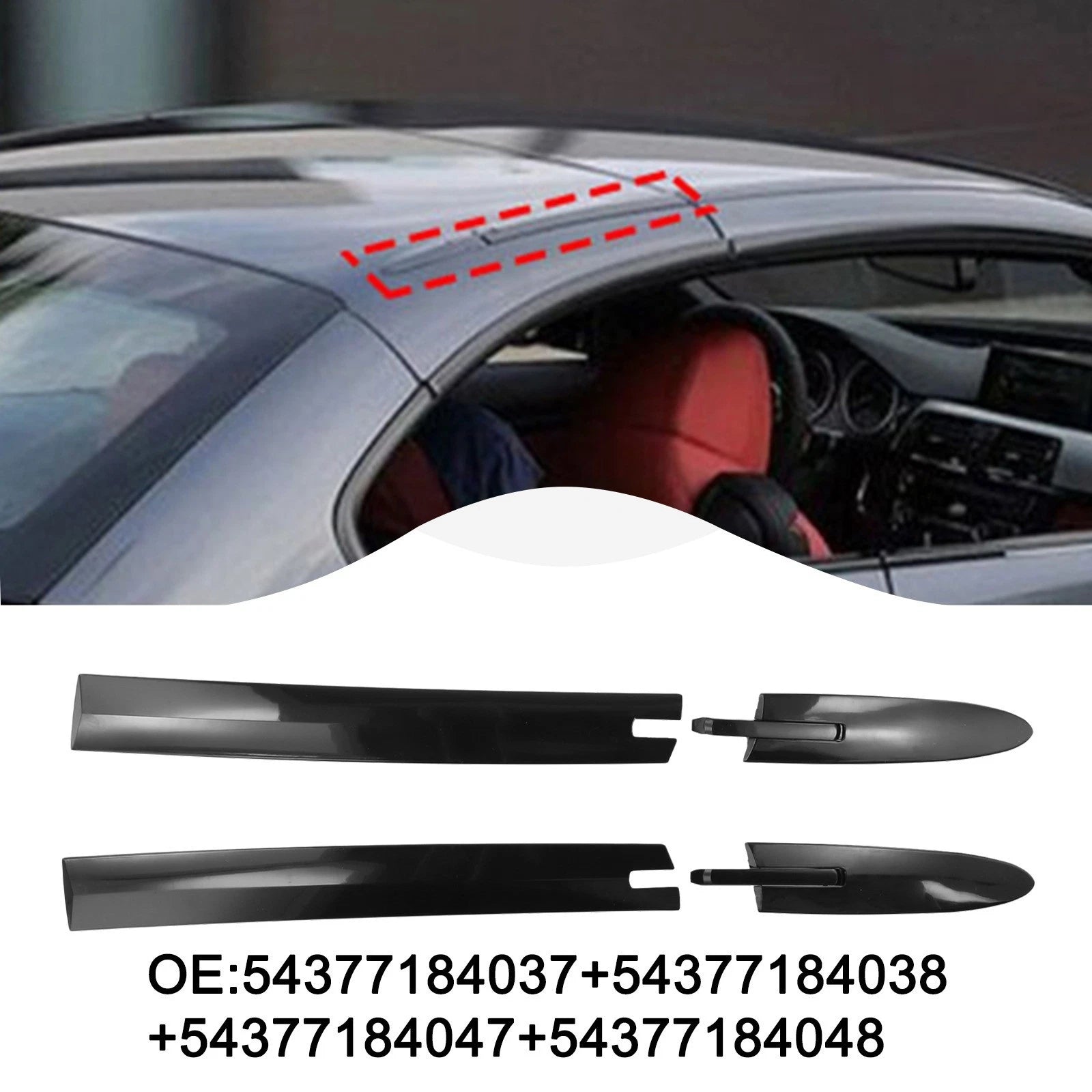 Replacement Top Hinge Covers for BMW M3 335i E93 F33 (2007–2013)