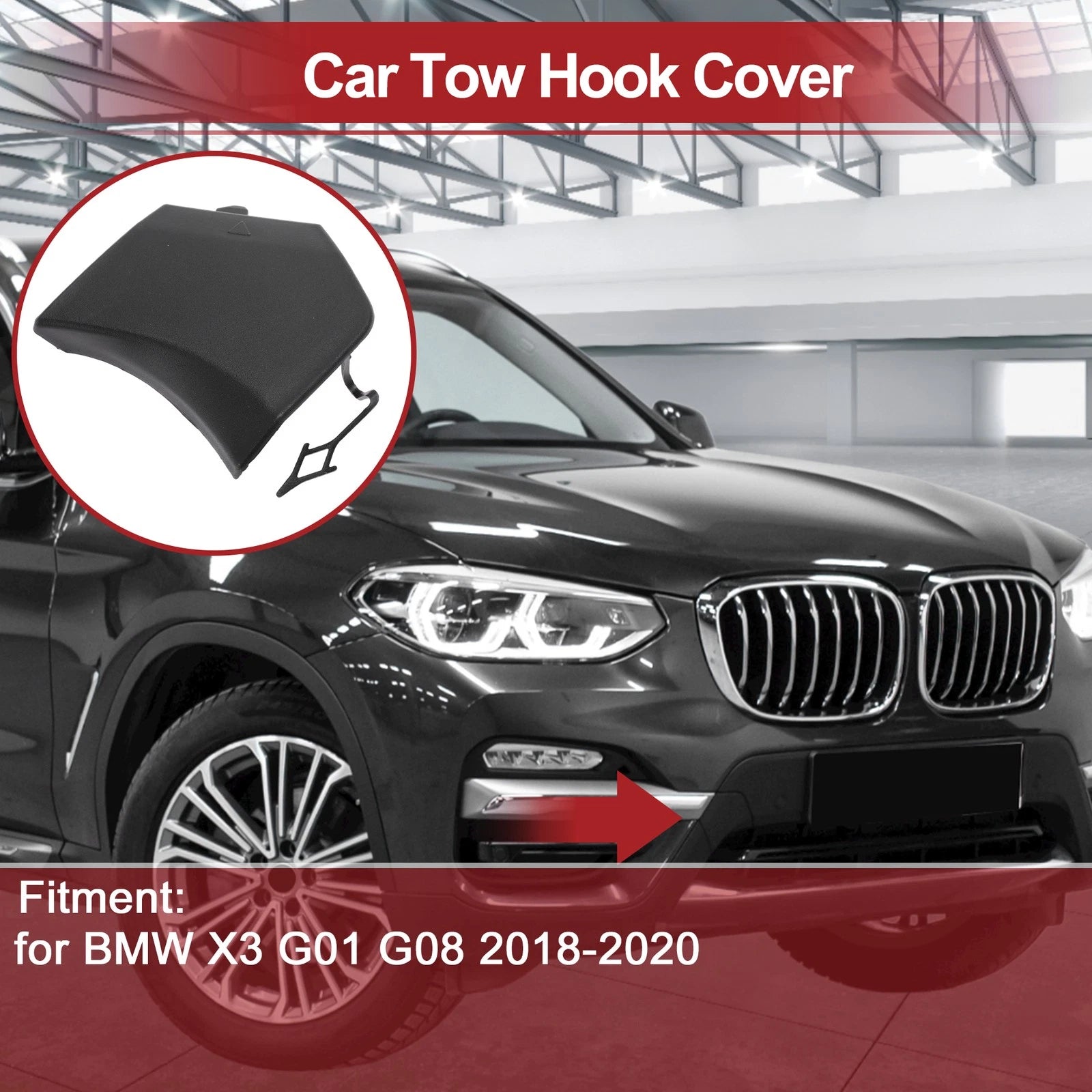 Tow Hook Cover Cap for BMW X3 G01 G08 Replacement (2011–2024)