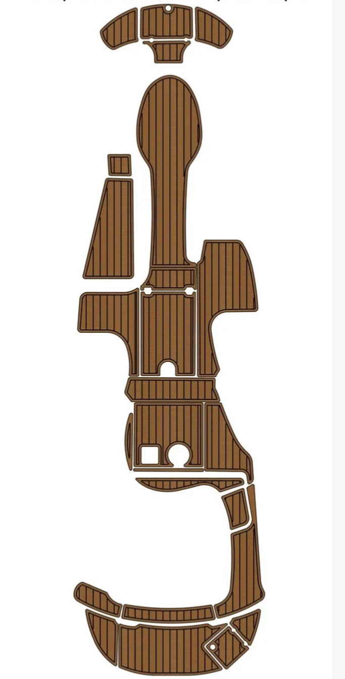 EVA Pads for Chaparral 254 Sunesta (2004) - Teak Deck Floor