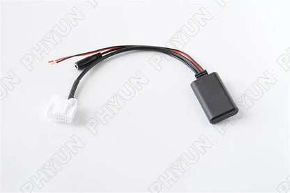 Bluetooth Adapter AUX Audio Cable Calling Handsfree Microphone For Toyota Stereo