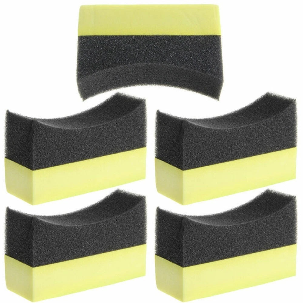 Set of 4 Auto Tyre Dressing Applicator Foam Brushes for Car Care
