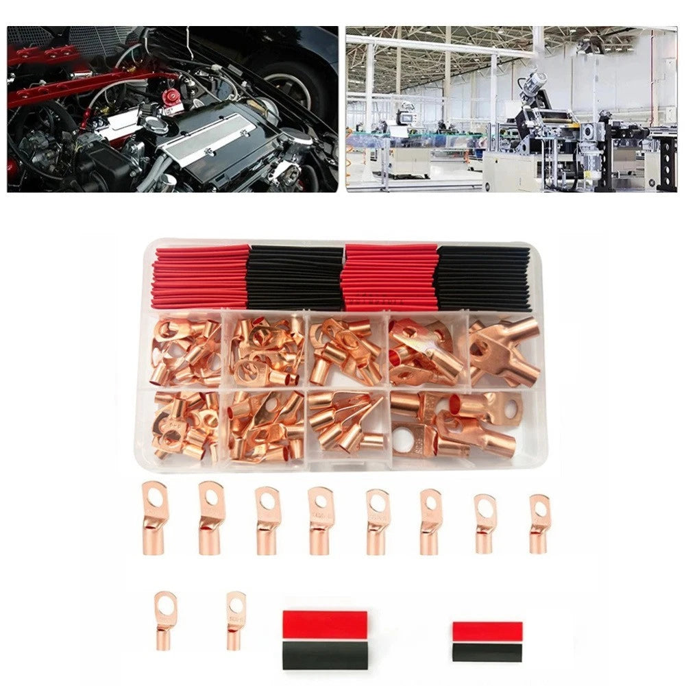 130-Piece Copper Terminal Block Kit for Electrical Applications