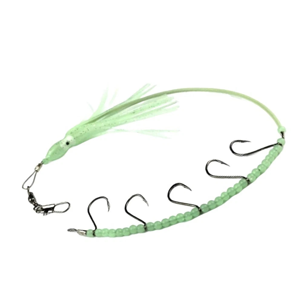 33cm Saltwater Trolling Lure for Universal Use (PVC, Metal, Glow Beads)