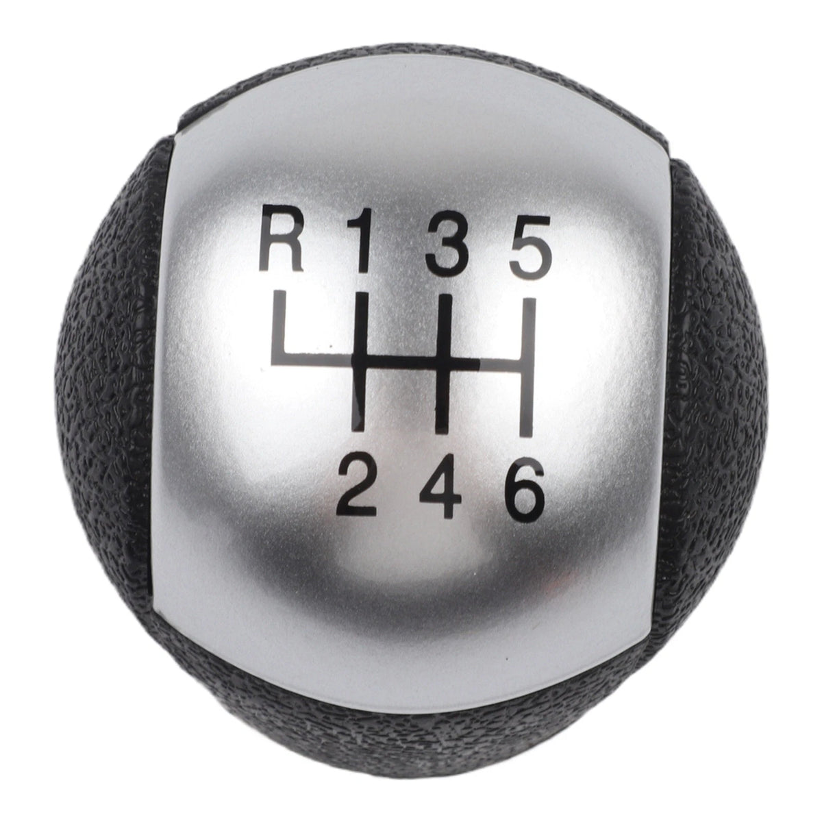 6 Speed Shift Knob for Ford Transit Mk7 (2014–2023) - Black Silver