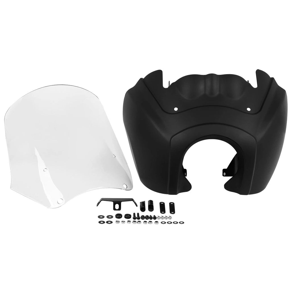 Front Upper Fairing Windshield for Harley Dyna FXDF Low Rider (2006–2017)