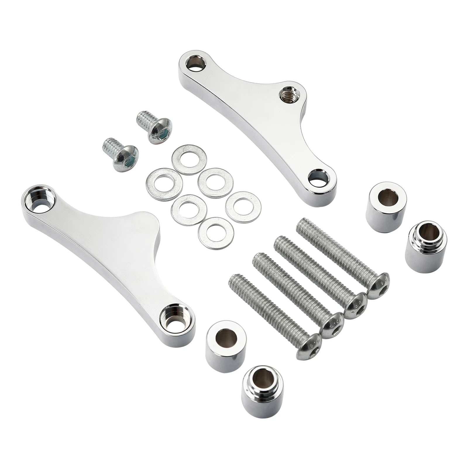 Chrome Front Fender Spacers for Harley Street Glide (2000–2013)