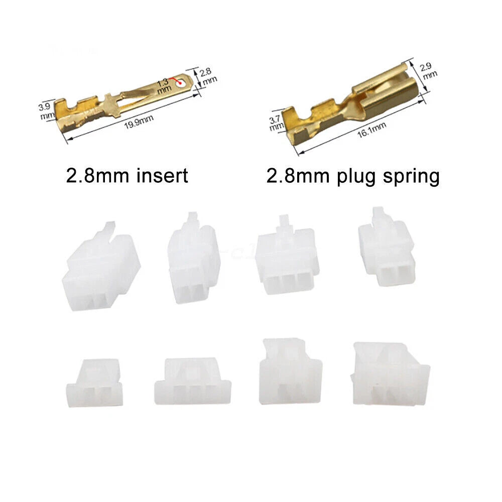 Set of 480X 2.8 mm Auto Motorcycle Terminals for Car Electrical Connectors