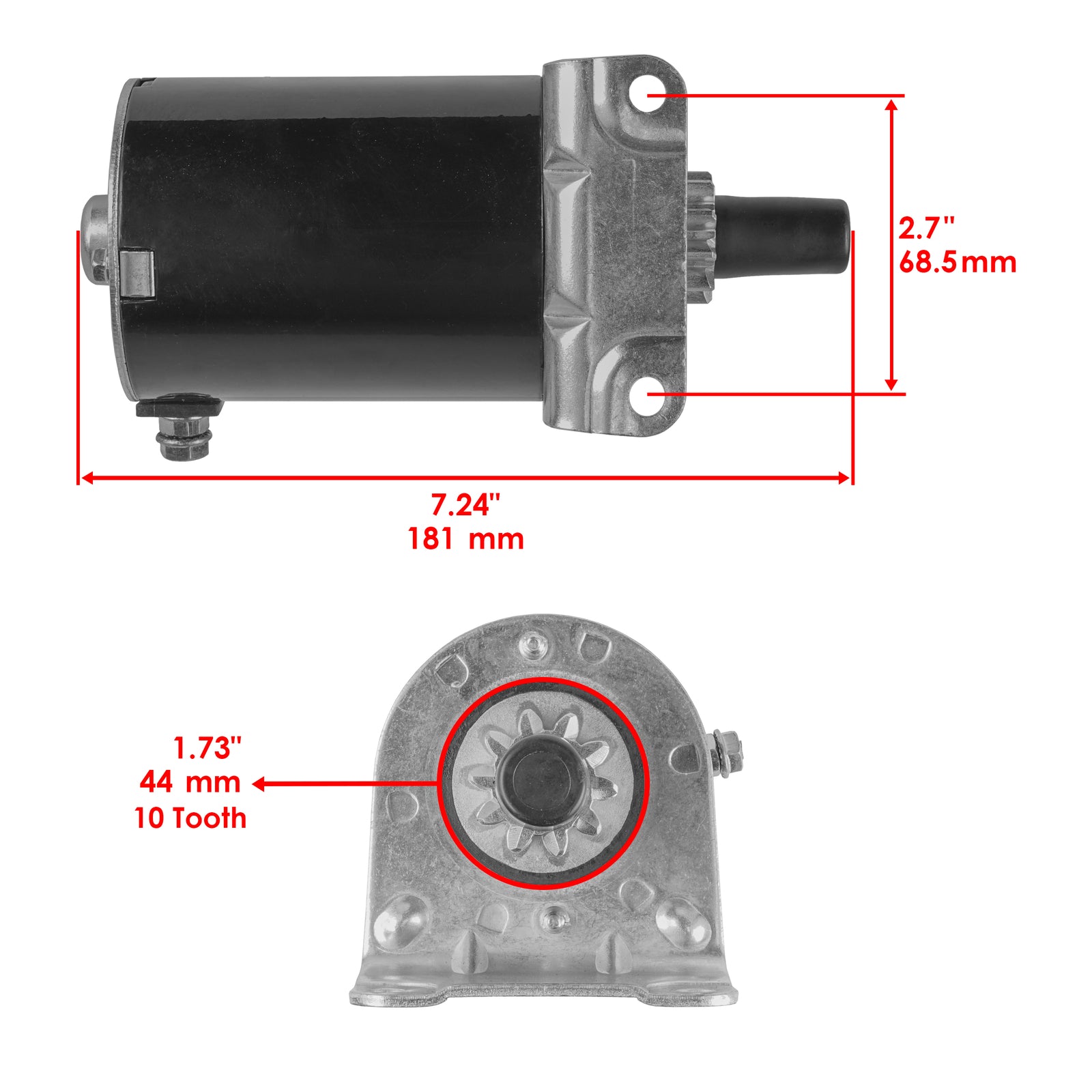 Starter Replacement for John Deere Tractor X300 X300R X304 (17–17Hp)