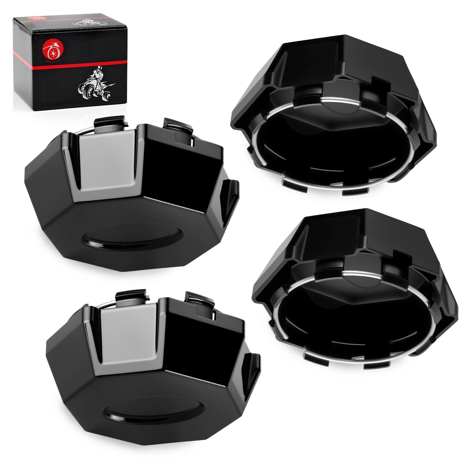 Set of 4 Wheel Center Caps for Polaris Ranger 570 4x4 (2015)