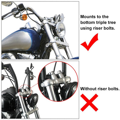 Front Fairing Windshield Black for Harley Davidson Dyna Wide Glide (2006–2017)