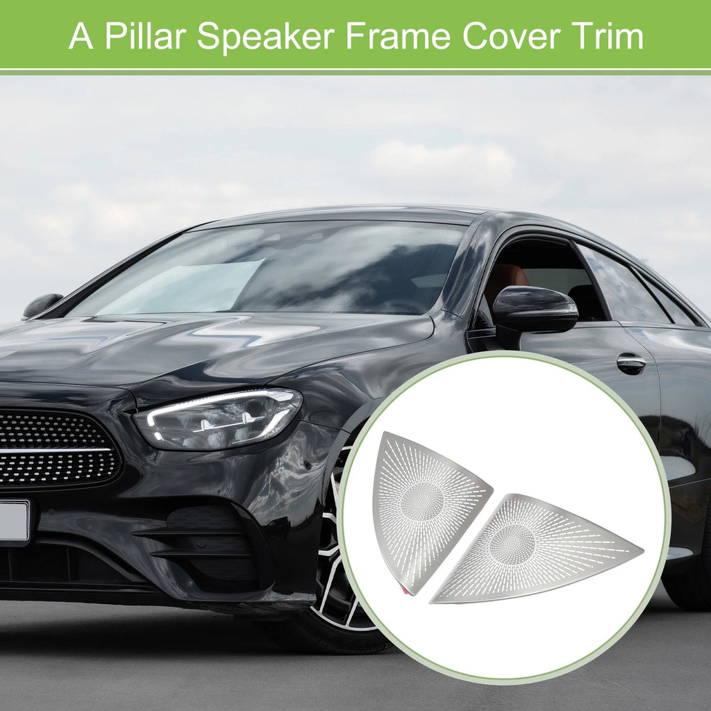 2pcs A Pillar Speaker Frame Cover Trim Replacement for Mercedes E-Class (2016–2021)