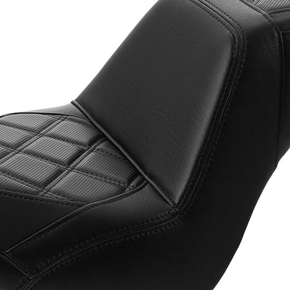 Black Driver & Passenger Seat for Harley Softail Street Bob FXBB (2018–2025)