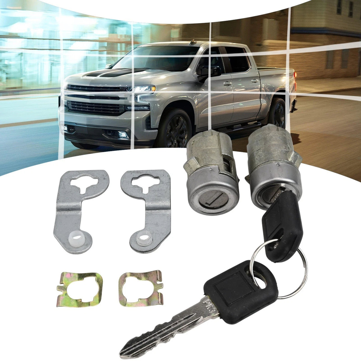 Replacement Door Lock Cylinder Set for Cadillac Chevrolet GMC