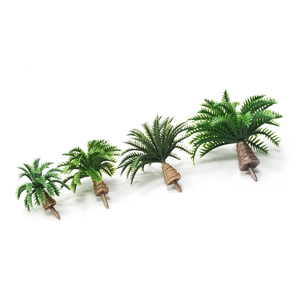 20Pcs Coconut Palm Model Trees for Park Railway Dioramas