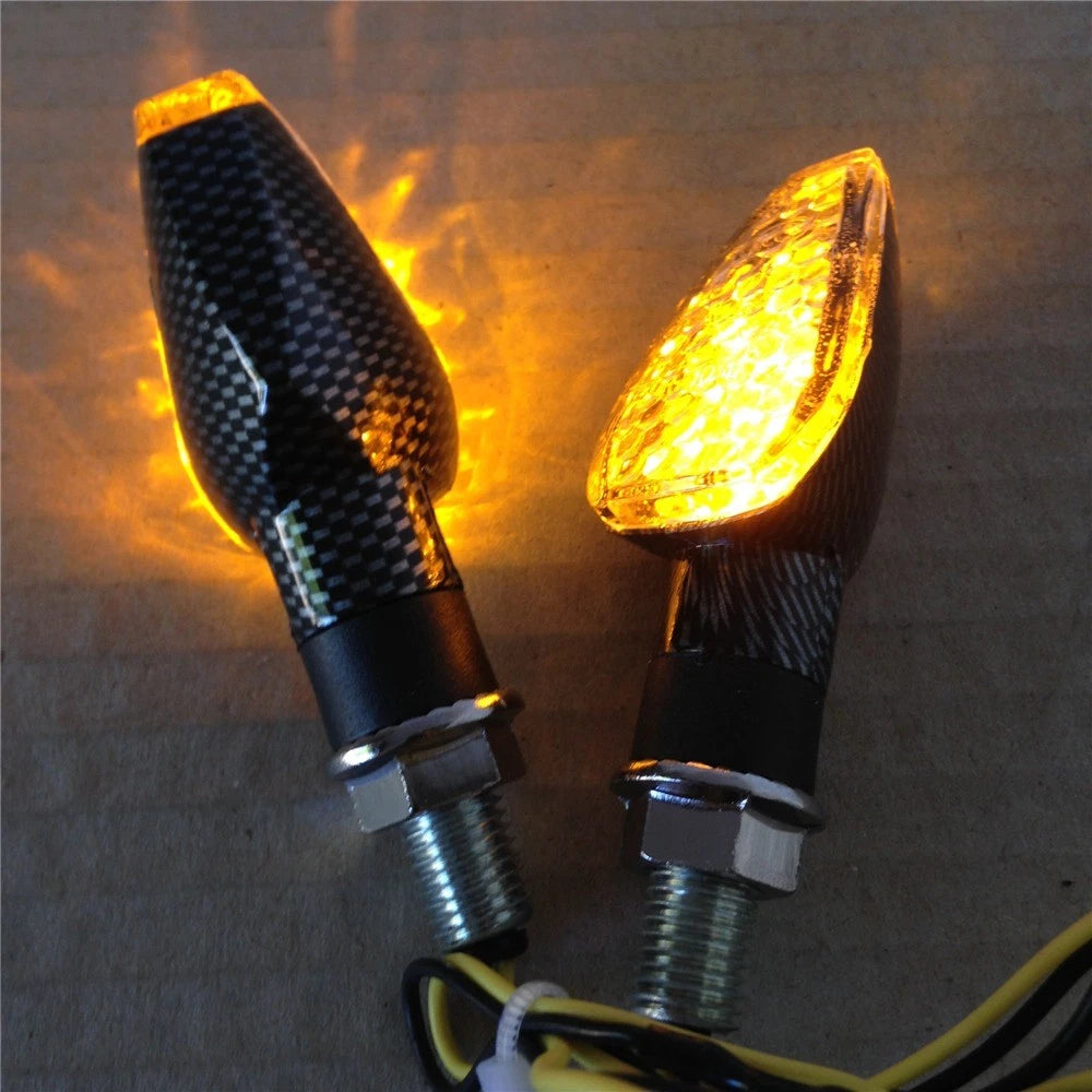 2X LED Turn Signal Lights for Universal Motorcycle (Dual Sport)