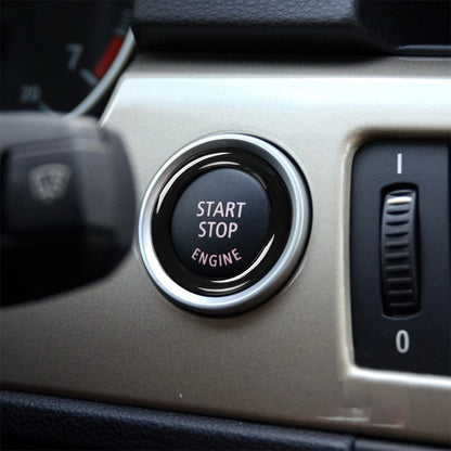 Engine Stop Button Ignition Key Circle Sticker Trim for BMW 3 Series