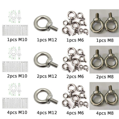 Lifting Eye Bolt M6 for A4 (316 Marine Stainless Steel) (39mm Height)