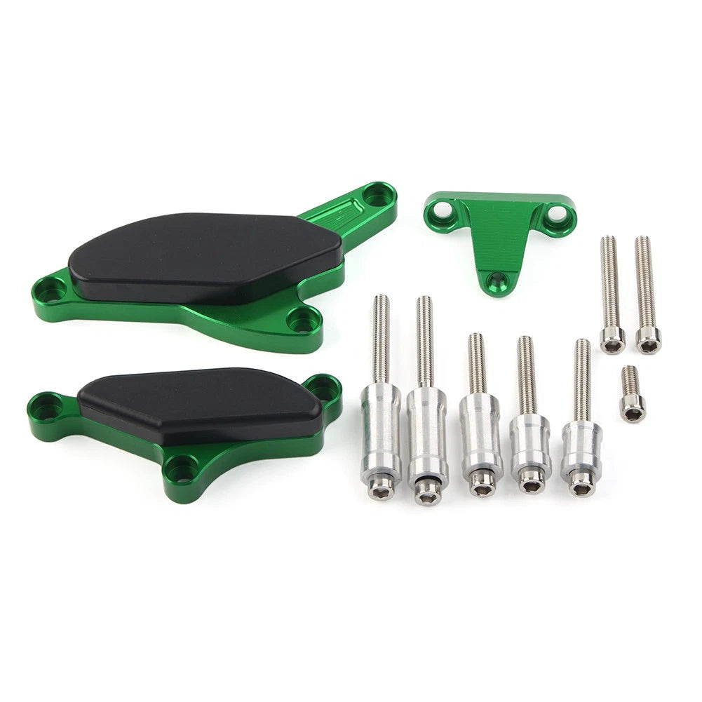 Engine Slider Frame Crash Protector Pads for Kawasaki Ninja ZX10R (2008–2010)