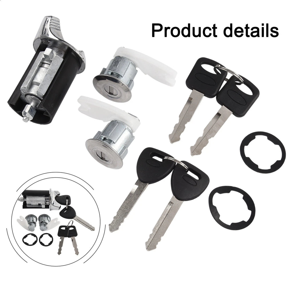 Ideal Replacement Complete Door Lock Cylinder Kit with Ignition Keyed Alike