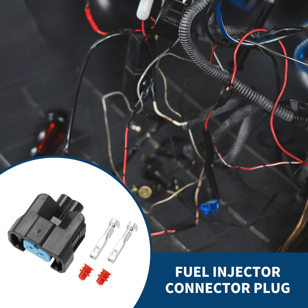 2 Pin Fuel Injector Connector Plug for Honda (1 Set)
