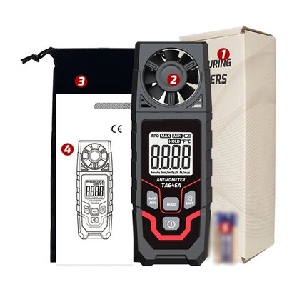 Digital Anemometer for Outdoor Sports (Portable Wind Gauge)