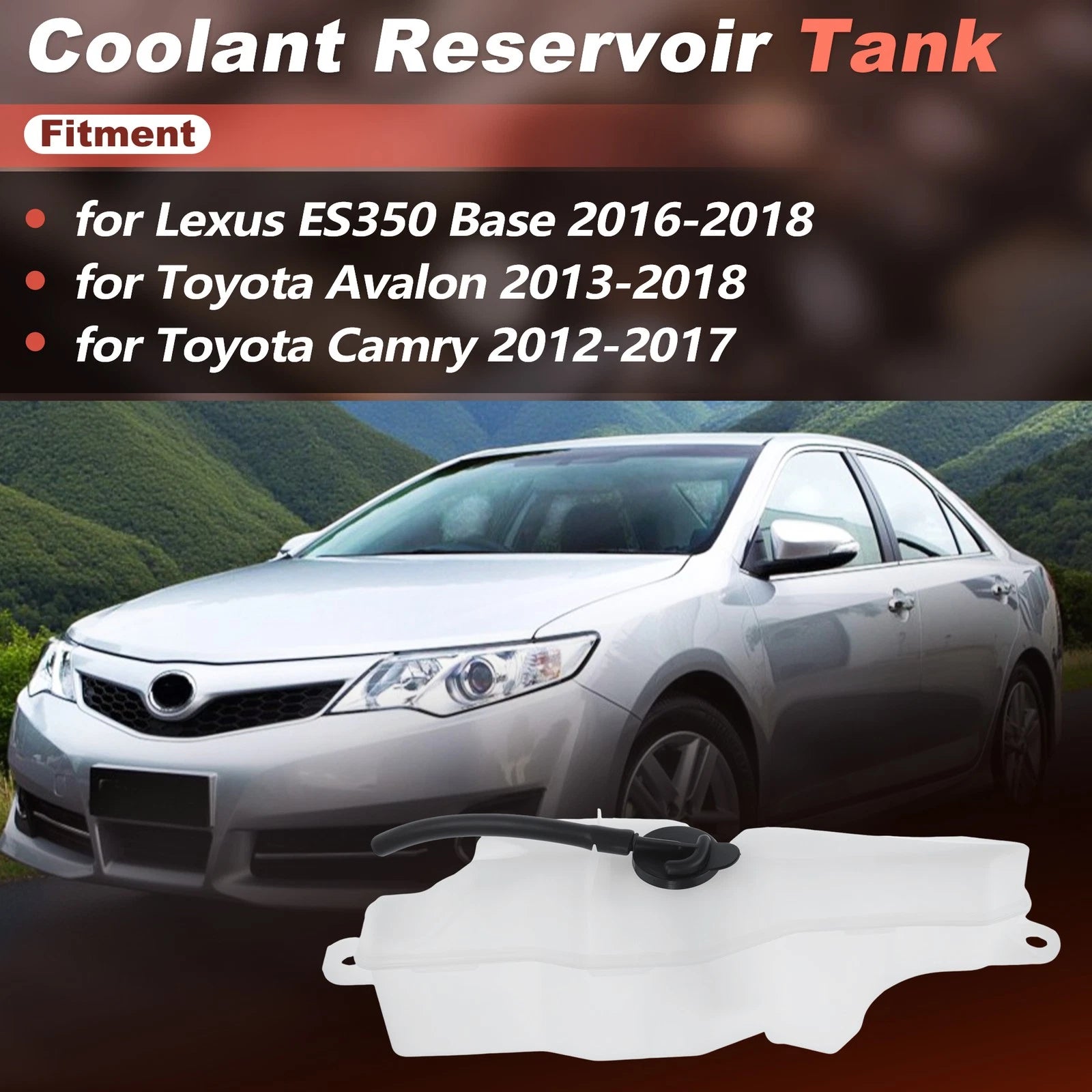 Coolant Reservoir Tank Replacement for Toyota Camry (2012–2017) Avalon (2013–2018)