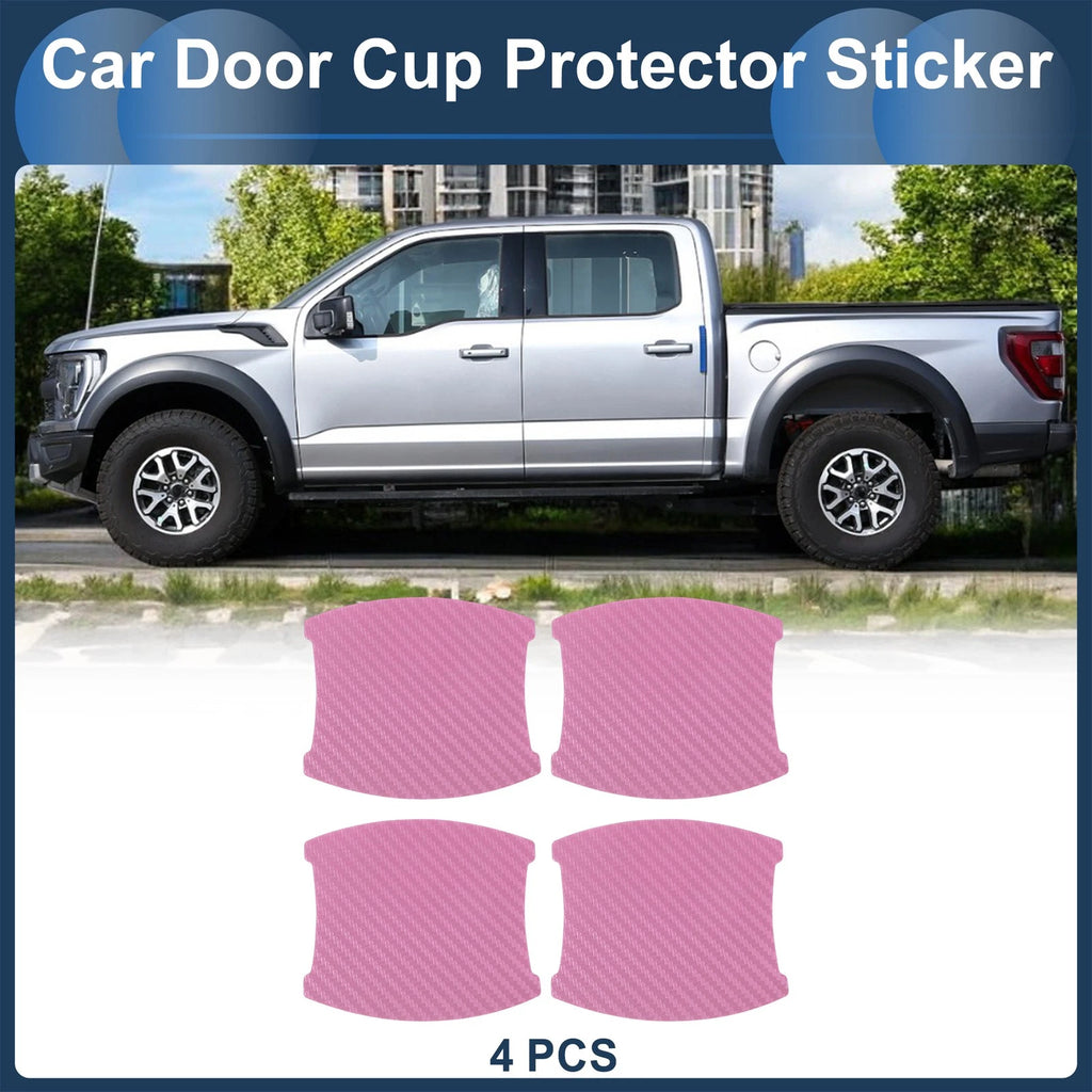 3D Car Door Handle Scratch Protector for Universal Vehicles (84x94mm)