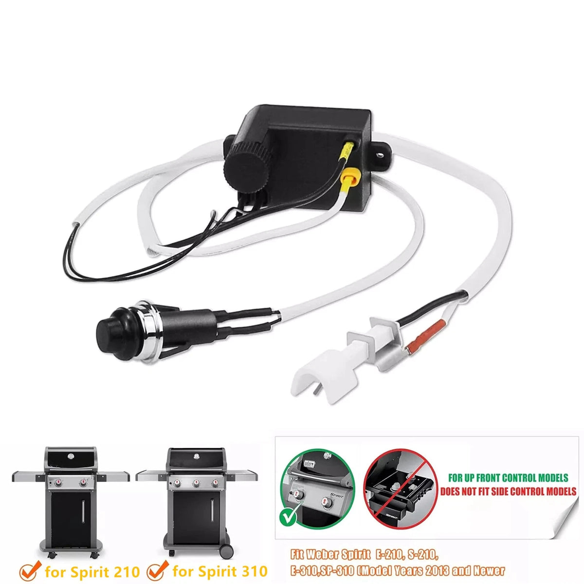 Grill Igniter Kit 7642 for Spirit E210 S210 E310 SP310 (2010–2023)