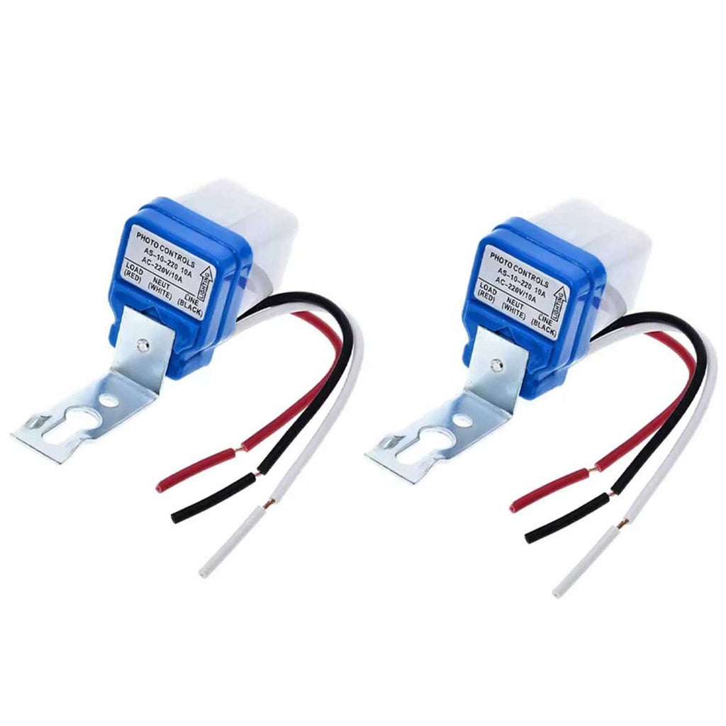 2PC Twilight Switch Sensor for Outdoor Street Lighting (220V)