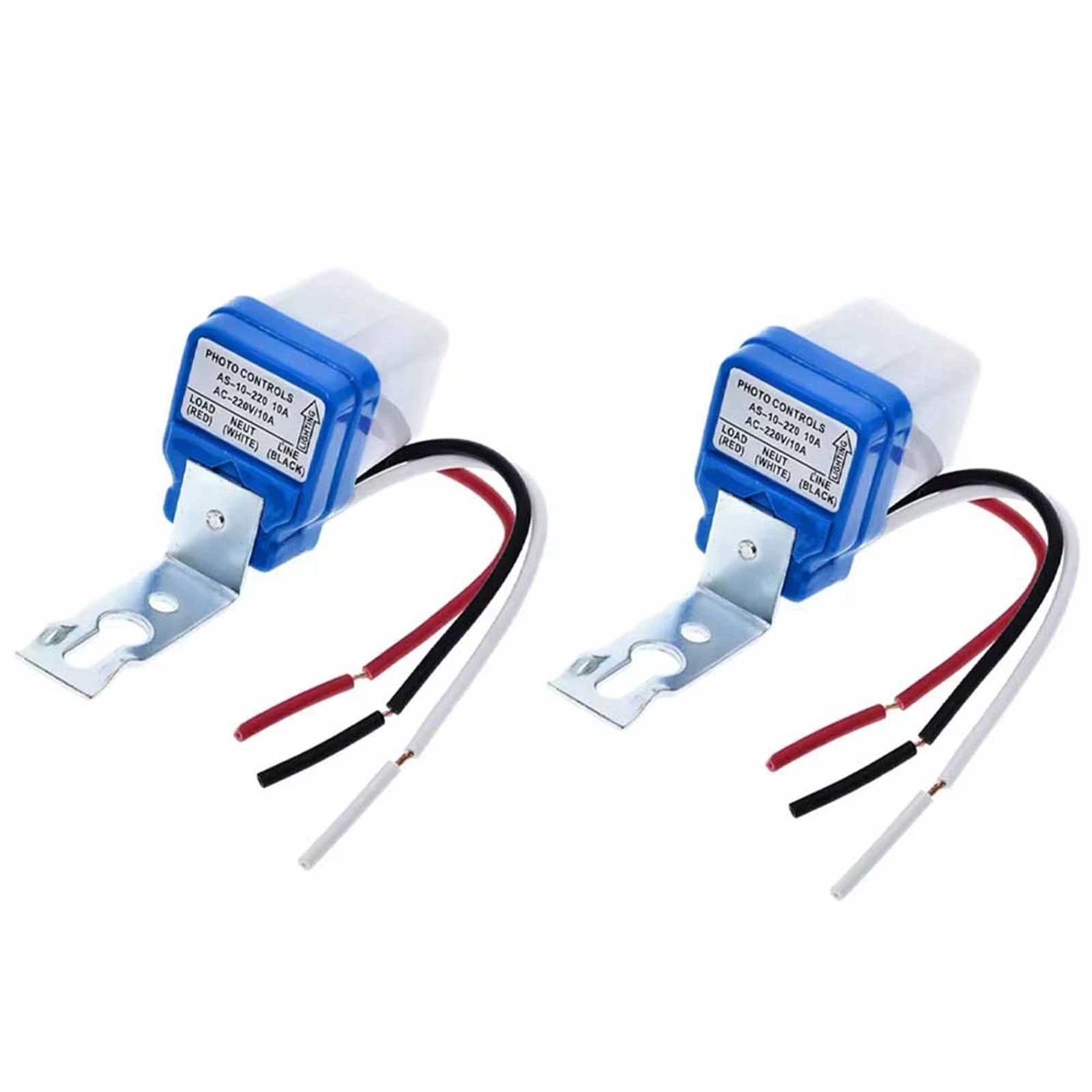 2PC Twilight Switch Sensor for Outdoor Street Lighting (220V)
