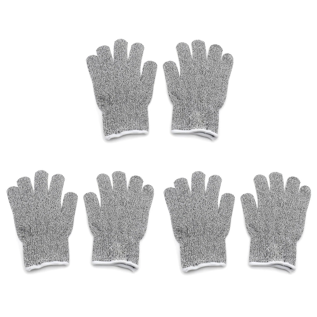 3 Pair XL Cut Resistant Gloves Level 5 Protection for Kitchen Use