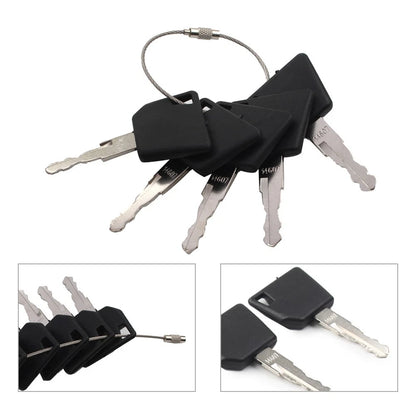 5PCS Ignition Keys for JCB Bobcat Caterpillar Dynapac Gehl Volvo