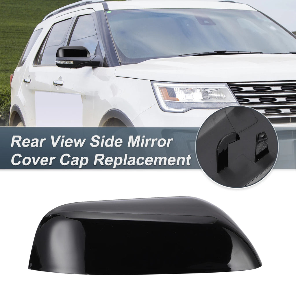 Right Side Rearview Mirror Cover Cap Gloss Black for Ford Explorer (2016–2019)
