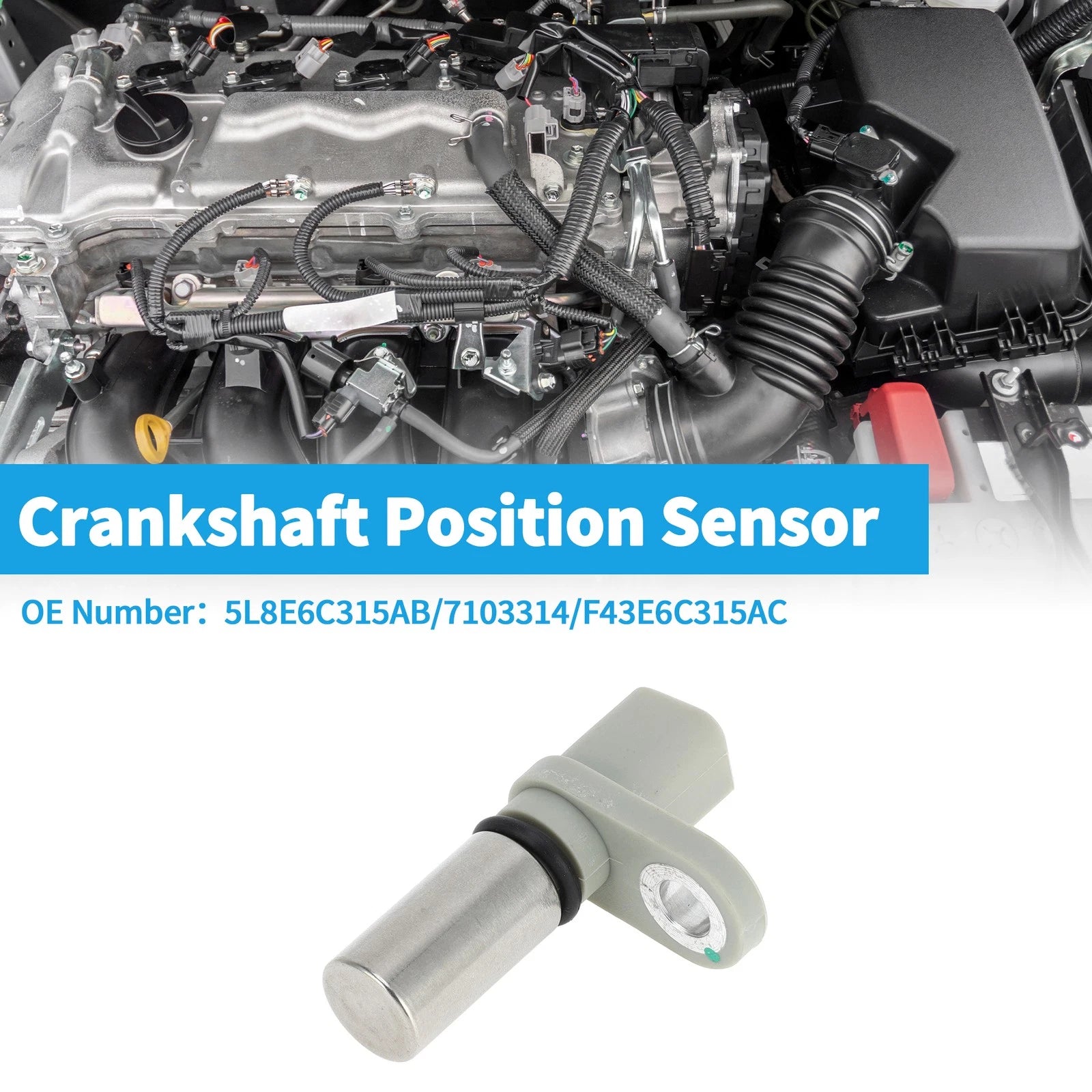 Crankshaft Position Sensor for Ford Contour 2.5L (1995–2000) 1S7E6C315BA
